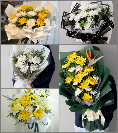 江苏南通如皋市九华镇郑甸社区白事花束代送